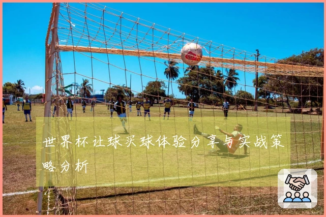 世界杯让球买球体验分享与实战策略分析
